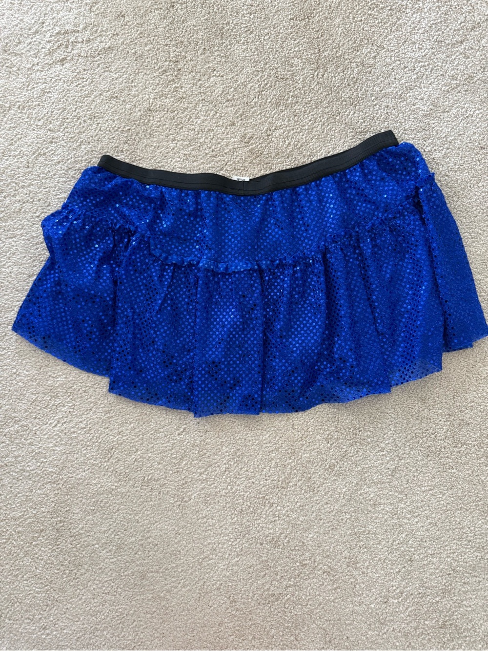 Blue Sequin Running Skirt - Women